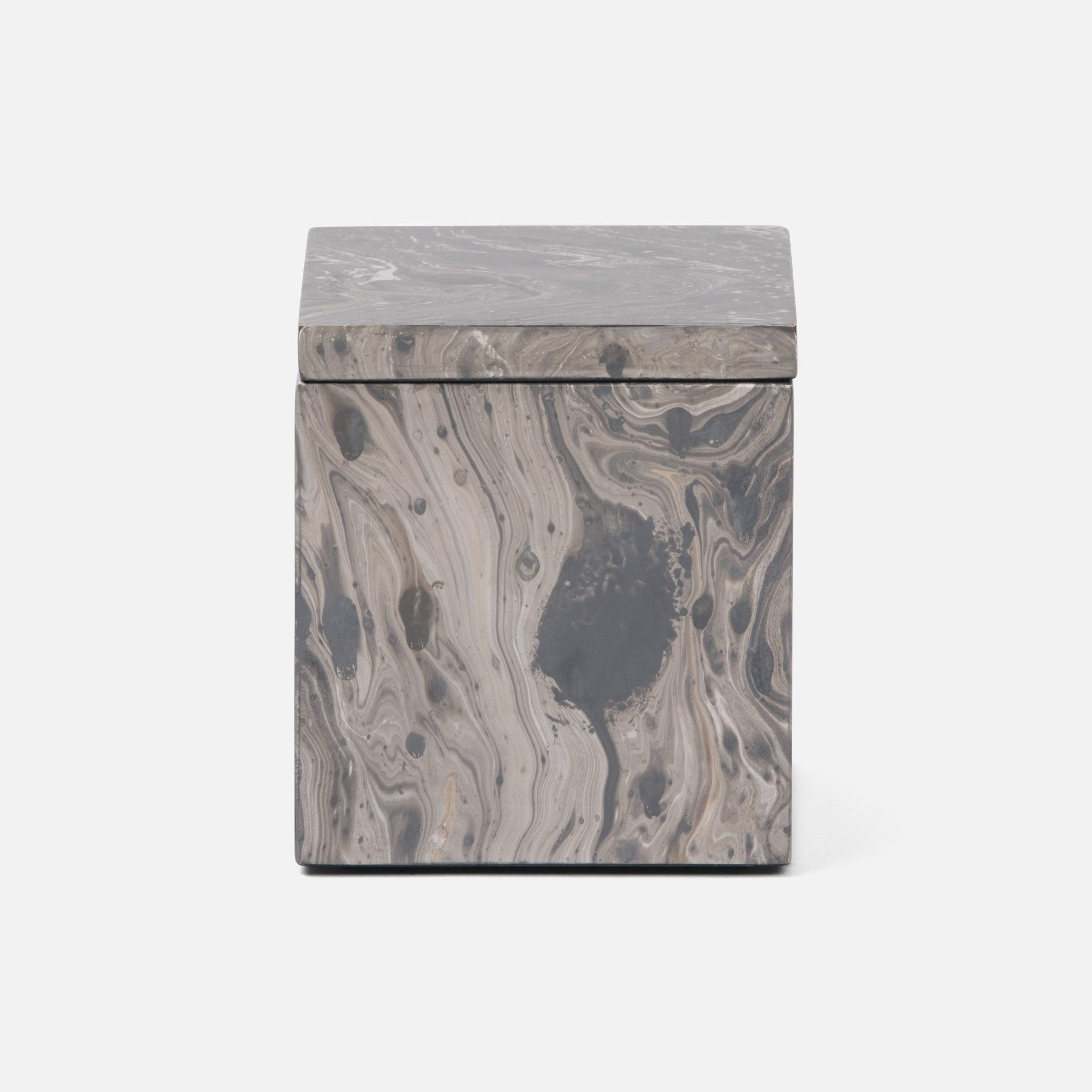 Gray Marble Lacquered Wood