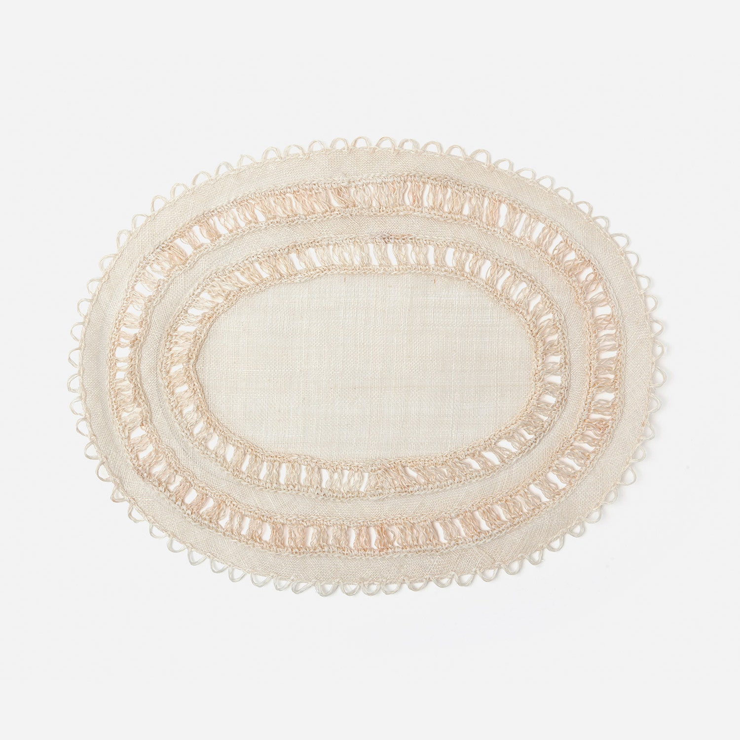 Carmine Oval Placemats, Set Of 4
